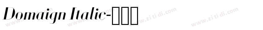 Domaign Italic字体转换 Domaign Italic字体转换